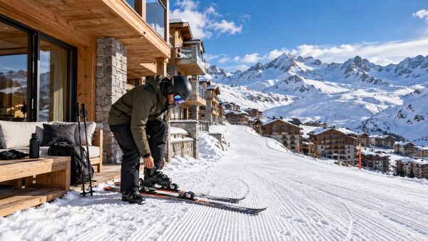 Les avantages d'acheter un bien skis aux pieds en station